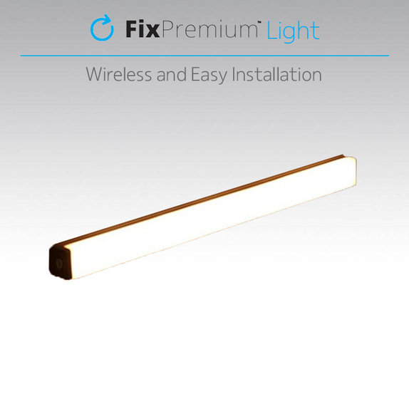 FixPremium - LED noćno svjetlo sa senzorom pokreta (toplo žuto), (0,2m), bijelo