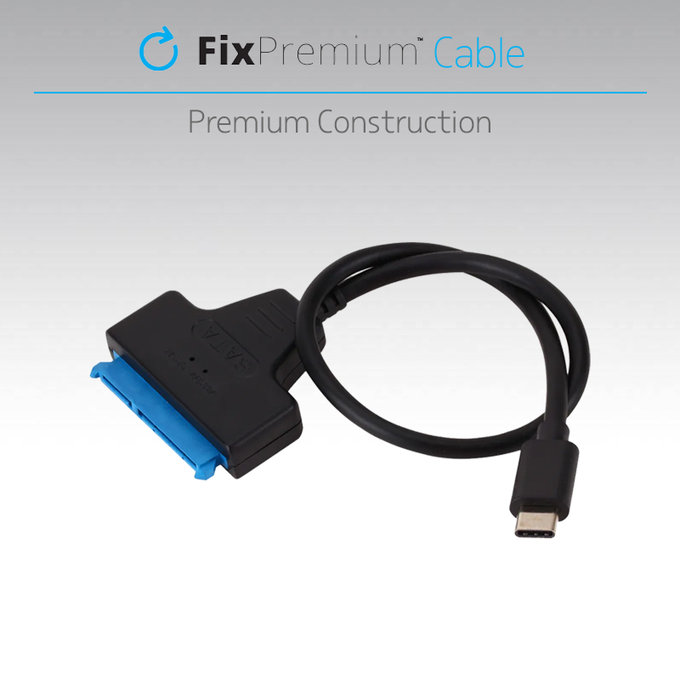 FixPremium - Kabel - USB / SATA 2.5", crni