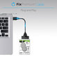 FixPremium - Kabel - USB / SATA 2.5", crni