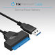 FixPremium - Kabel - USB / SATA 2.5", crni