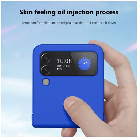 FixPremium - Silikonska maska za Samsung Galaxy Z Flip 4, crna