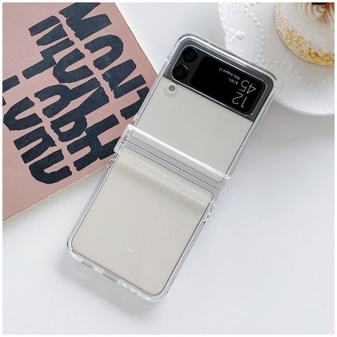 FixPremium - Silikonska maska za Samsung Galaxy Z Flip 4, prozirna