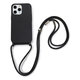 FixPremium - Silicon Case s String za iPhone 11 Pro Max, crna