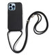 FixPremium - Silicon Case s String za iPhone 13 Pro, crna