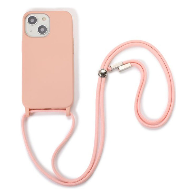 FixPremium - Silicon Case s String for iPhone 14 Plus, pink