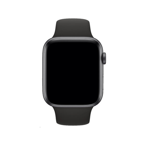 FixPremium - Silikonski remen za Apple Watch (42, 44, 45 & 49 mm), crni
