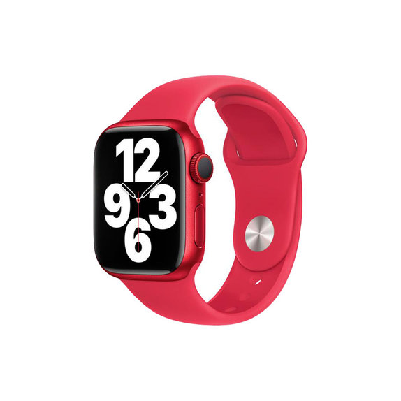 FixPremium - Silikonski remen za Apple Watch (38, 40 & 41 mm), crveni