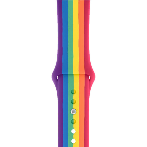 FixPremium - Silikonski remen za Apple Watch (42, 44, 45 & 49 mm), pride