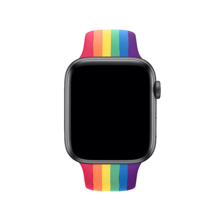FixPremium - Silikonski remen za Apple Watch (42, 44, 45 & 49 mm), pride