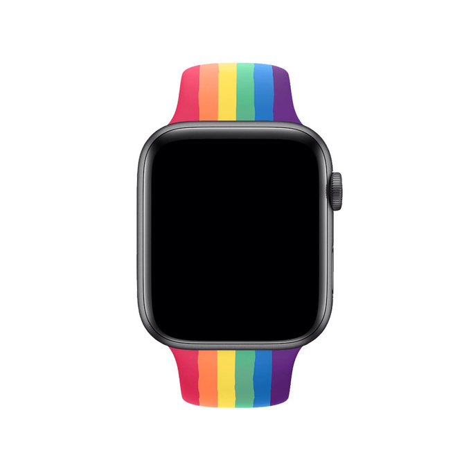 FixPremium - Silikonski remen za Apple Watch (42, 44, 45 & 49 mm), pride