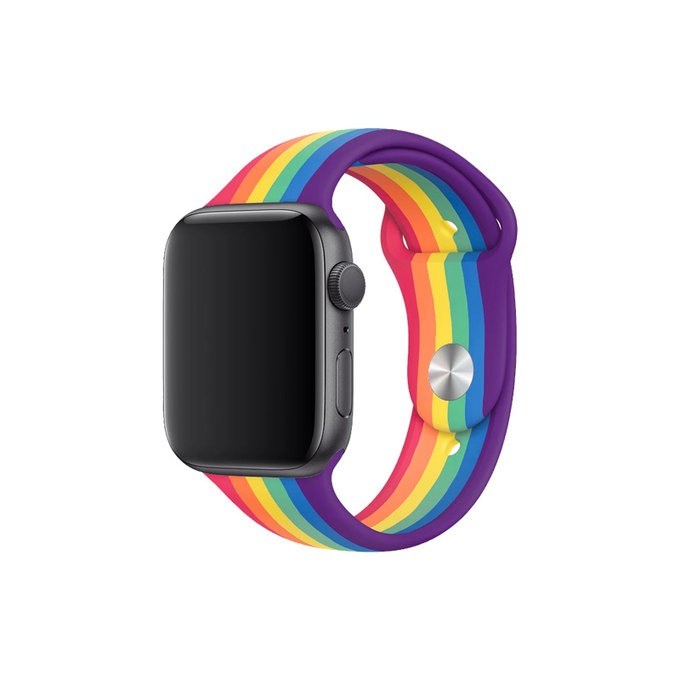 FixPremium - Silikonski remen za Apple Watch (42, 44, 45 & 49 mm), pride