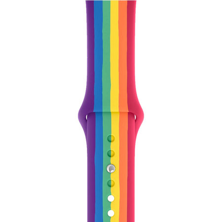 FixPremium - Silikonski remen za Apple Watch (38, 40 & 41 mm), pride