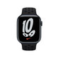 FixPremium - Silikonski sportski remen za Apple Watch (42, 44, 45 & 49 mm), crni