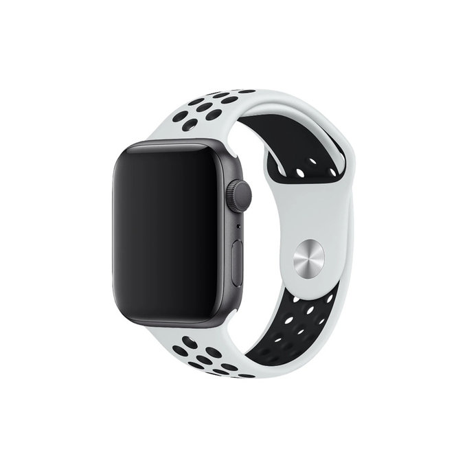 FixPremium - Silikonski sportski remen za Apple Watch (42, 44, 45 & 49 mm), bijeli