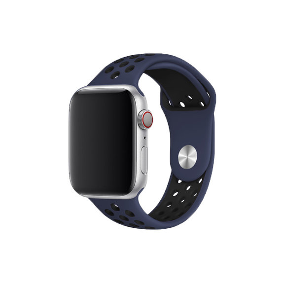 FixPremium - Silikonski sportski remen za Apple Watch (42, 44, 45 & 49 mm), plavi