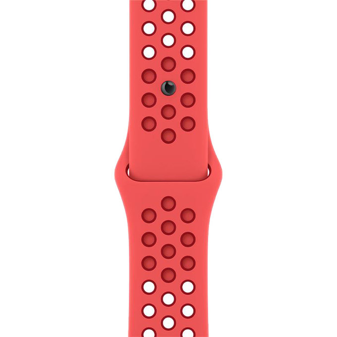 FixPremium - Silikonski sportski remen za Apple Watch (42, 44, 45 & 49 mm), crveni