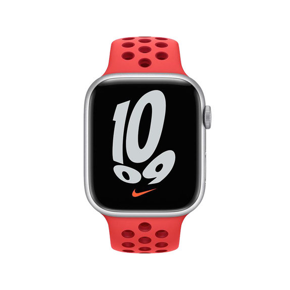 FixPremium - Silikonski sportski remen za Apple Watch (42, 44, 45 & 49 mm), crveni