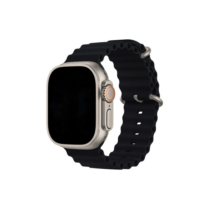 FixPremium - Remen Ocean Loop za Apple Watch (38, 40 & 41 mm), crni