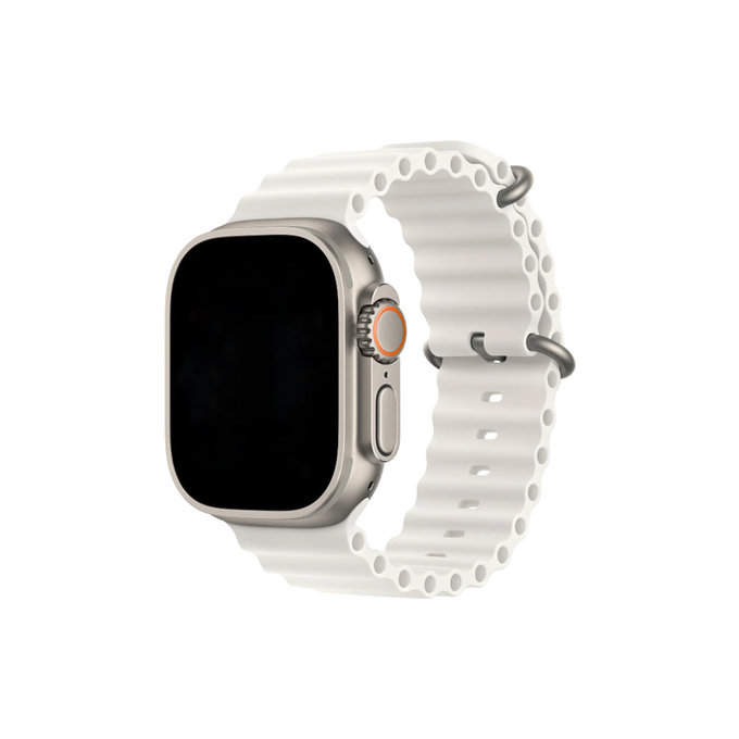 FixPremium - Remen Ocean Loop za Apple Watch (42, 44, 45 & 49 mm), bijeli