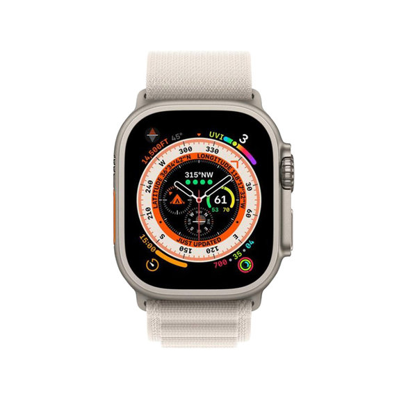 FixPremium - Remen Alpine Loop za Apple Watch (38, 40 i 41 mm), starlight