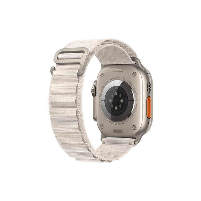 FixPremium - Remen Alpine Loop za Apple Watch (38, 40 i 41 mm), starlight