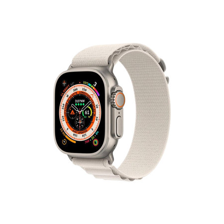 FixPremium - Remen Alpine Loop za Apple Watch (38, 40 i 41 mm), starlight