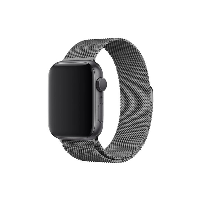 FixPremium - Remen Milanese Loop za Apple Watch (42, 44, 45 i 49 mm), grafit