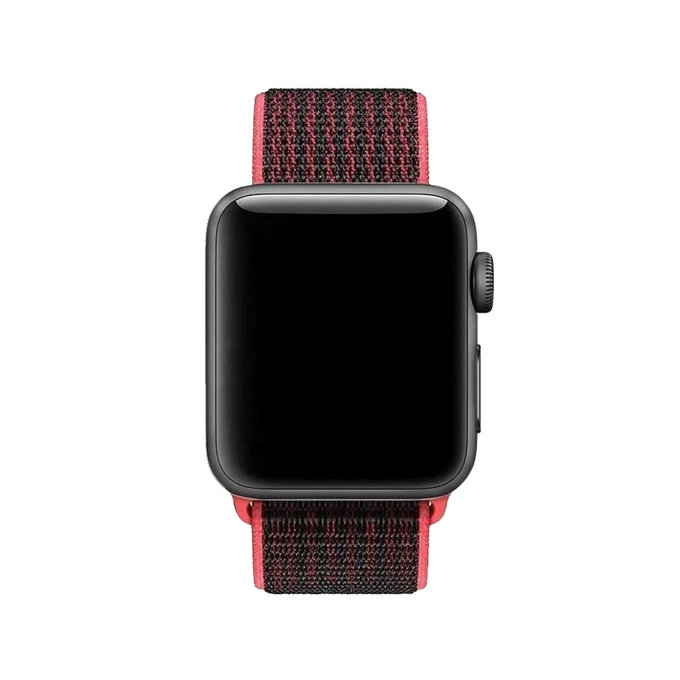 FixPremium - Najlonski remen za Apple Watch (42, 44, 45 i 49 mm), crveni