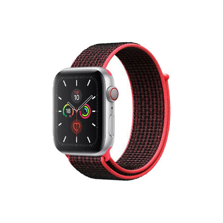 FixPremium - Najlonski remen za Apple Watch (42, 44, 45 i 49 mm), crveni