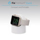 FixPremium - Silikonski stalak za Apple Watch, crni