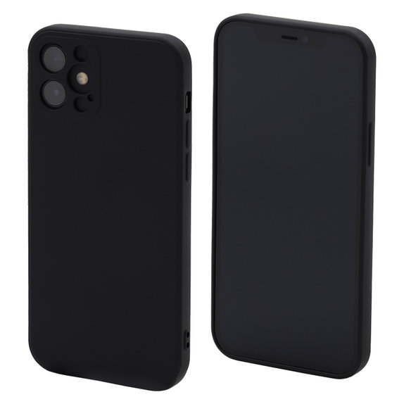 FixPremium - Maska Rubber za iPhone 12 mini, crna