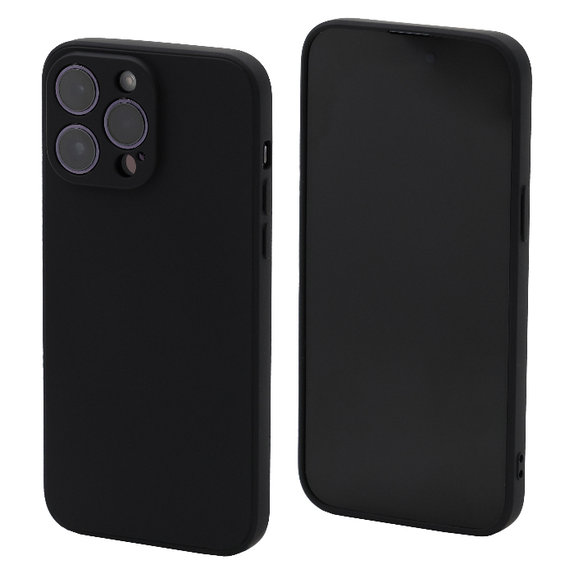 FixPremium - Maska Rubber za iPhone 14 Pro Max, crna
