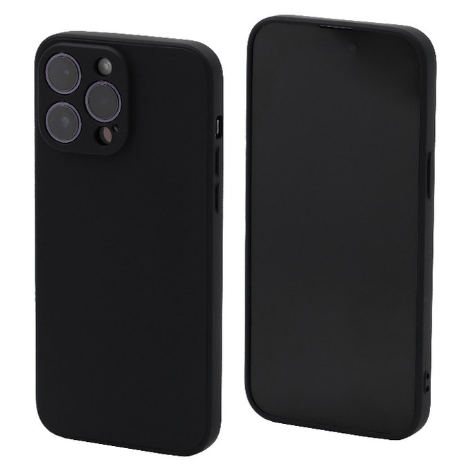 FixPremium - Maska Rubber za iPhone 14 Pro Max, crna