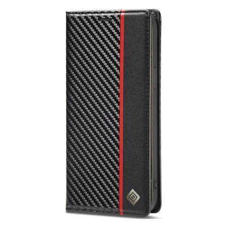 FixPremium - Maska Carbon Wallet za Samsung Galaxy S22, crna