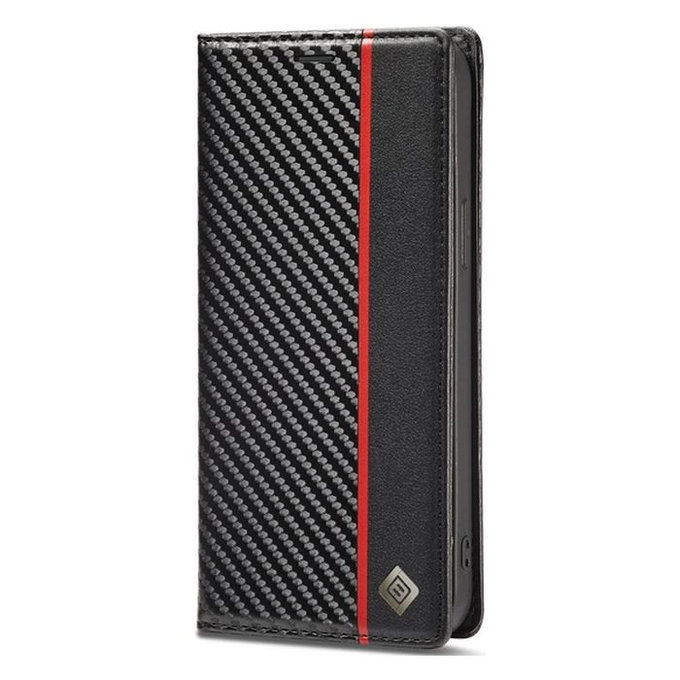 FixPremium - Maska Carbon Wallet za Samsung Galaxy S23, crna