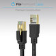 FixPremium - Ethernet kabel - RJ45 / RJ-45 (1m), crni
