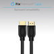 FixPremium - HDMI / HDMI kabel, HDMI 2.0 (1m), crni