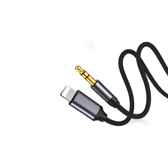 FixPremium - USB-C / Jack 3,5 mm kabel (1 m), crni