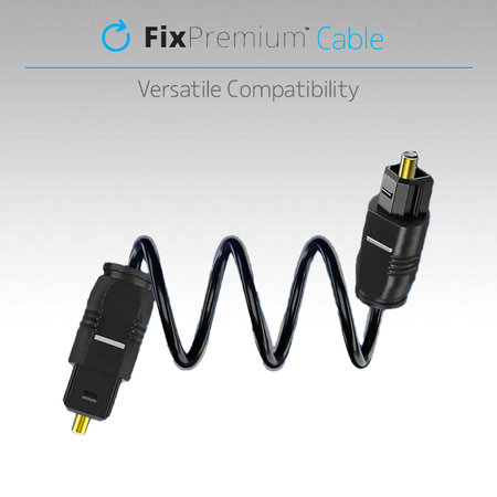 FixPremium - Audio optički kabel (1m), crni