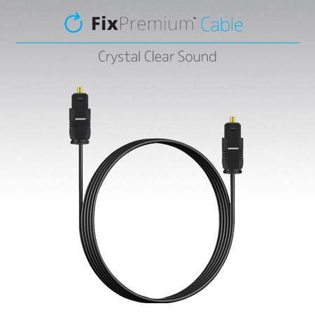 FixPremium - Audio optički kabel (1m), crni