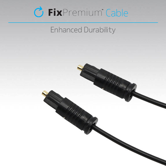 FixPremium - Audio optički kabel (2m), crni
