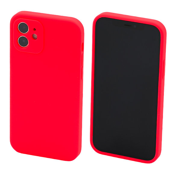 FixPremium - Silikonska maska za iPhone 11, crvena