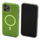 FixPremium - Maska Clear s MagSafe za iPhone 12 Pro Max, neon green