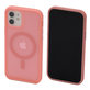 FixPremium - Maska Clear s MagSafe za iPhone 12 & 12 Pro, peach pink
