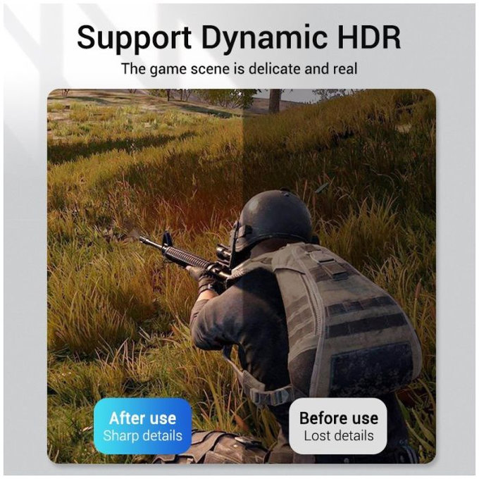 Vention - DisplayPort / DisplayPort kabel, DisplayPort 1.4 (1.5m), srebrni