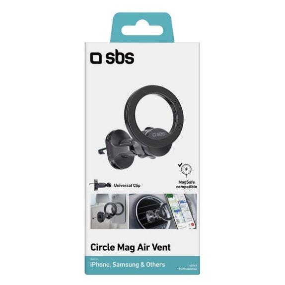 SBS - Auto punjač CircleMag MagSafe, crno