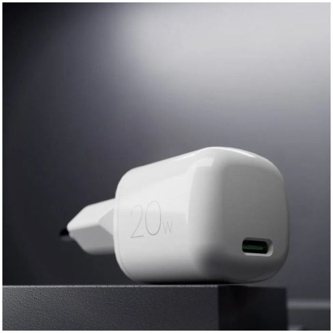 PURO - Adapter za punjenje MiniPro USB-C, GaN, 20W, bijela