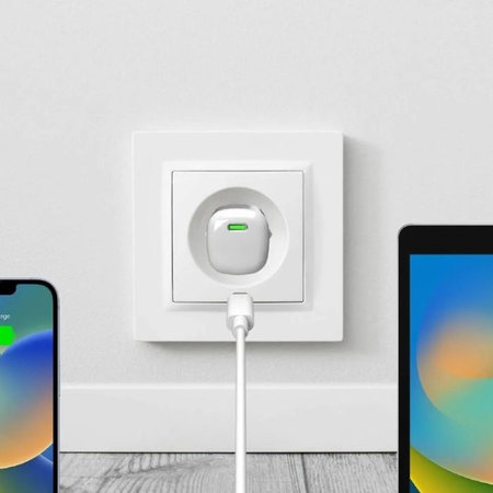 PURO - Adapter za punjenje MiniPro USB-C, GaN, 20W, bijela