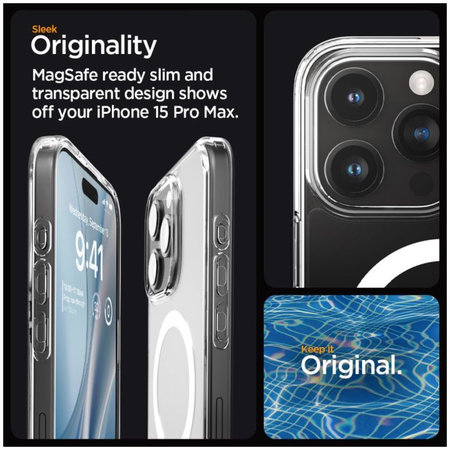 Spigen - Torbica Ultra Hybrid s MagSafe za iPhone 15 Pro Max, bijela