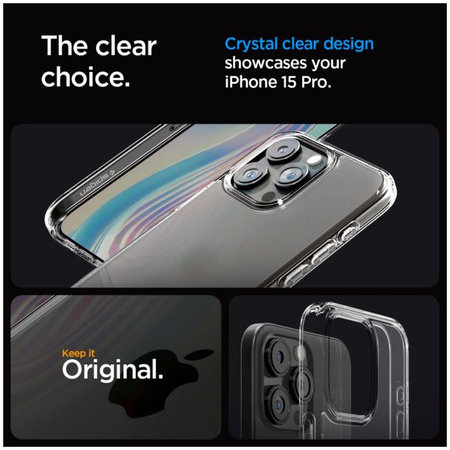 Spigen - Torbica Ultra Hybrid za iPhone 15 Pro, Frost Clear